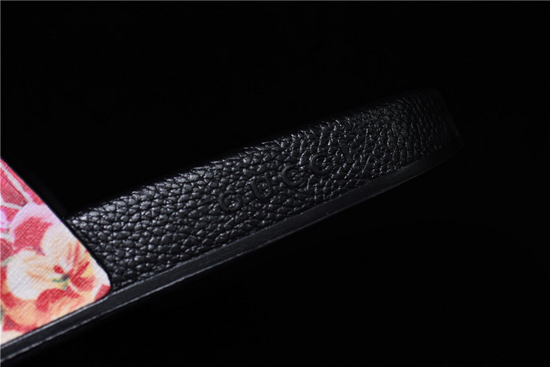 GC Leather SLIDE SANDAL with FLOWER  0400088498707