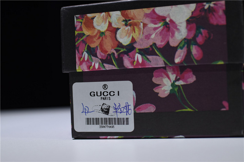 GC Leather SLIDE SANDAL with FLOWER  0400088498707