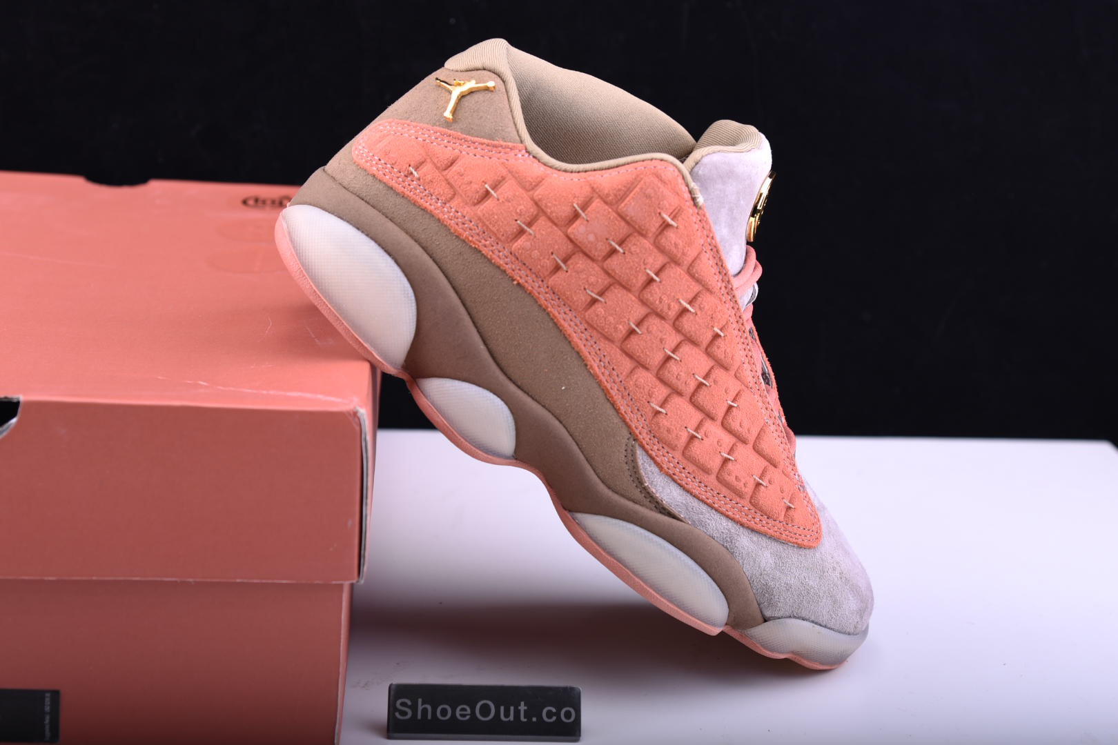 CLOT x Air Jordan 13 Low Sepia Stone/Canteen-Terra Blush AT3102-200