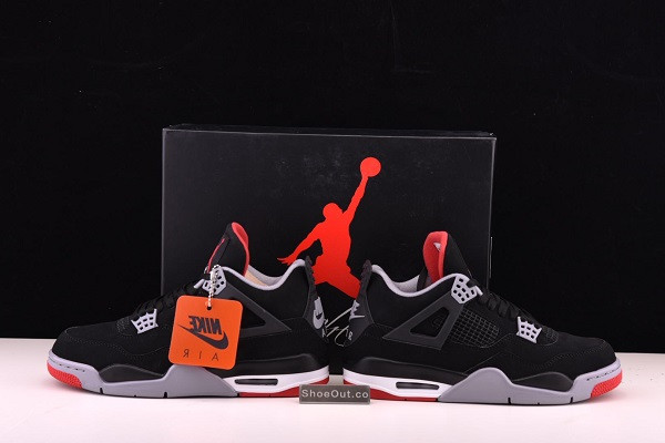 2019 Air Jordan 4 Retro OG Bred Black Cement 308497-060