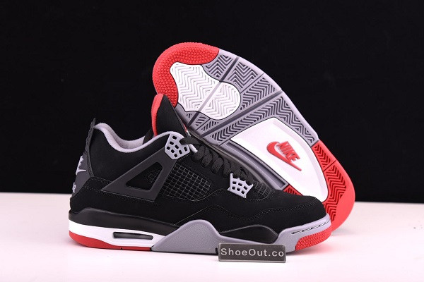 2019 Air Jordan 4 Retro OG Bred Black Cement 308497-060