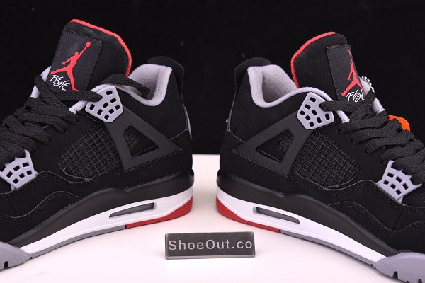 2019 Air Jordan 4 Retro OG Bred Black Cement 308497-060