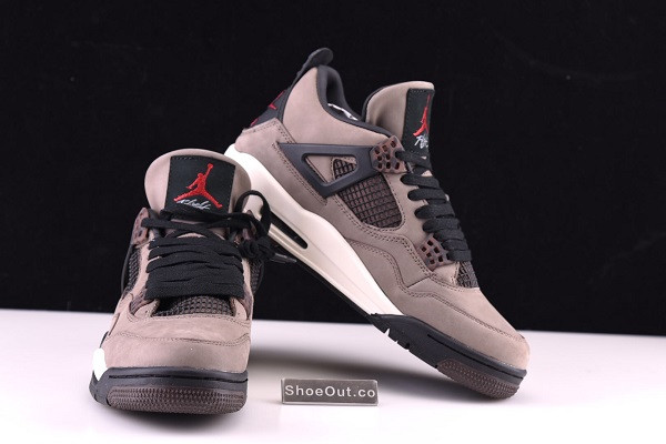 Travis Scott x Air Jordan 4 Retro Dark Mocha/Sail-Cool Grey-Red