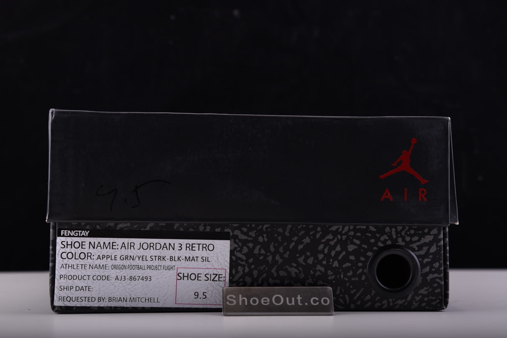 Air Jordan 3 Retro Tinker Oregon Ducks PE shoes