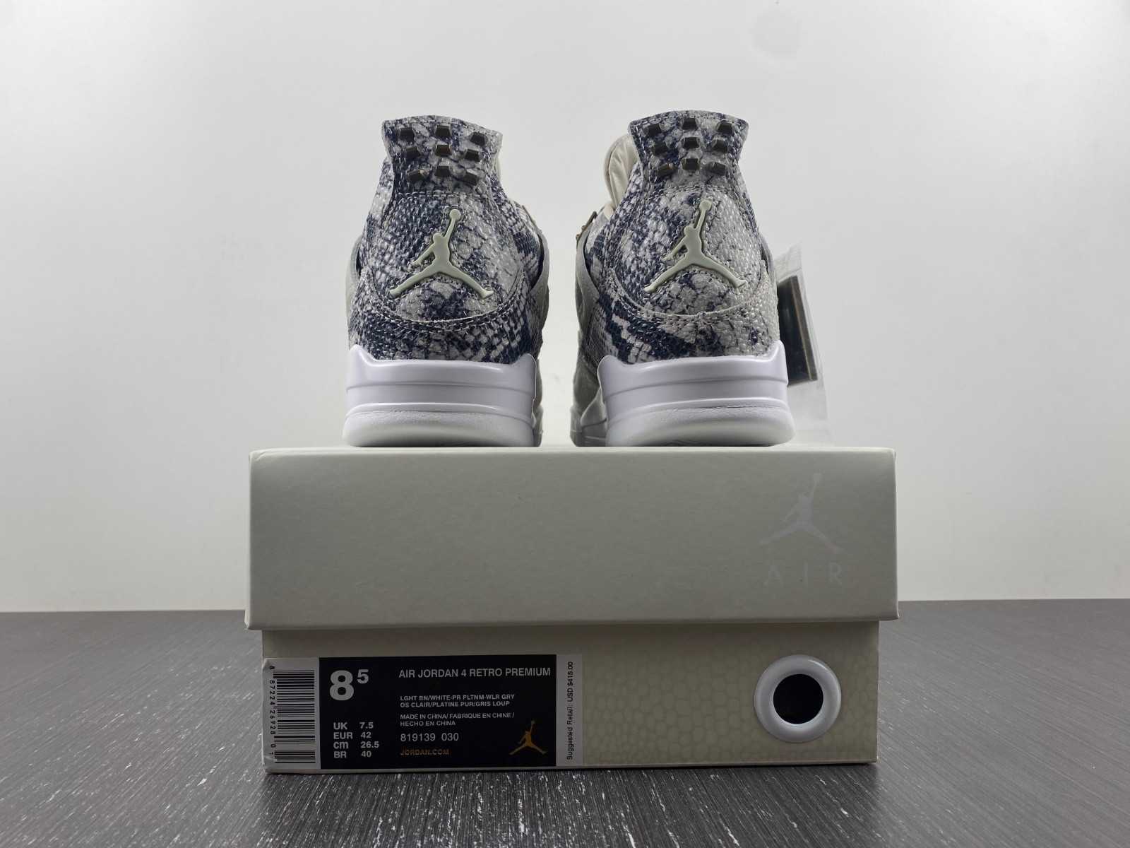 AIR JORDAN 4 RETRO PREMIUM "PINNACLE "SNAKESKIN" 819139-030