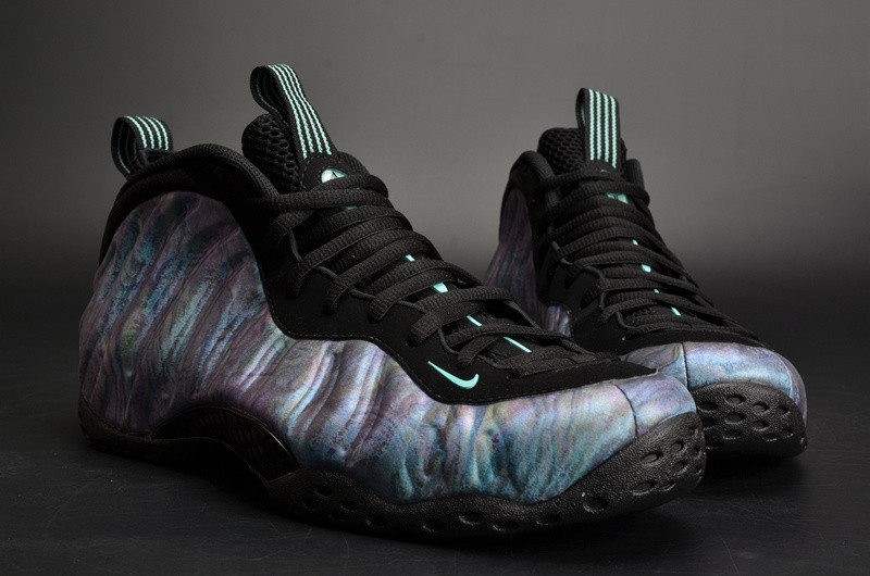 Nike Air Foamposite One PRM “Abalone” Black/Aurora Green mens 575420-009