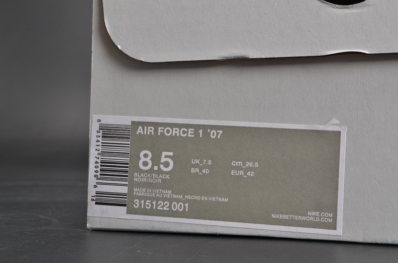 Nike Air Force 1 07 Triple Black 315122-001