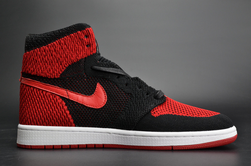 Nike Air Jordan 1 Retro High Flyknit “Banned” red mens 919704-001