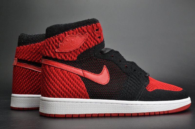 Nike Air Jordan 1 Retro High Flyknit “Banned” red mens 919704-001