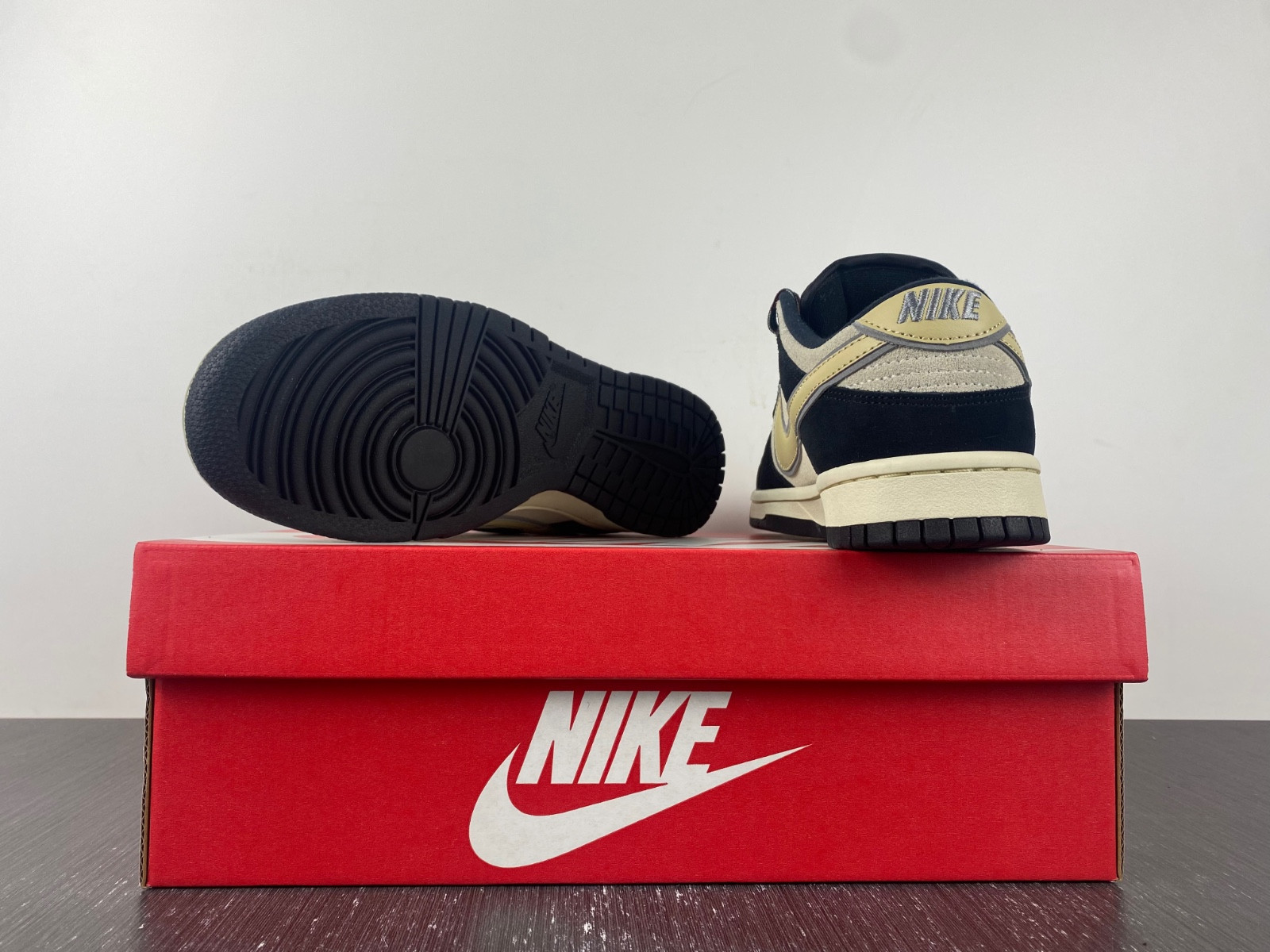 Nike Dunk Low LX Black Suede Team Gold (W) DV3054-001