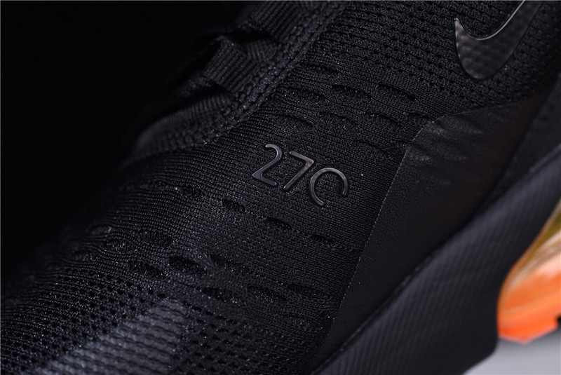 NIKE mens AIR MAX 270 “Tonal Orange” black  AH8050-008