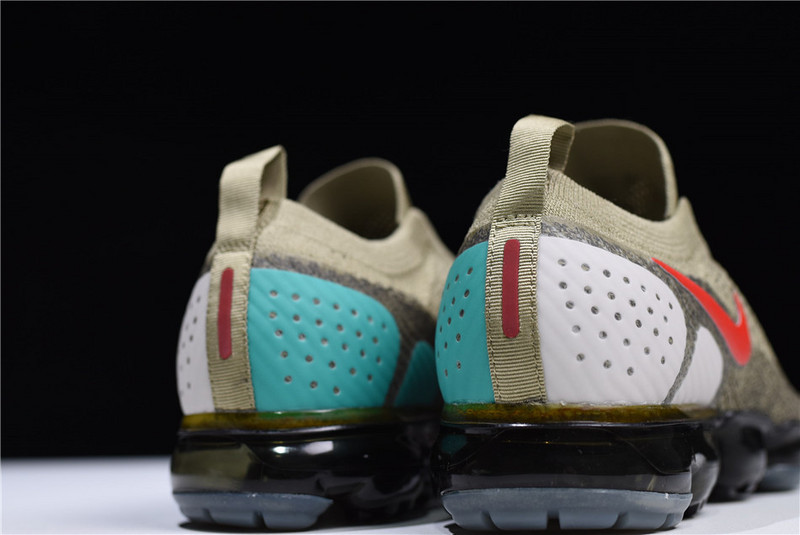 Nike VaporMax FK Moc 2 Natural Olive Habanero Red AH7006-200