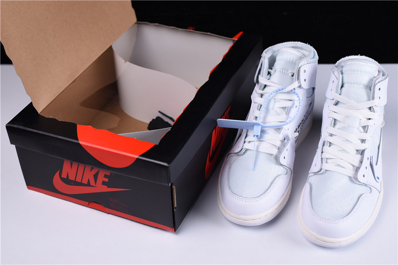 OFF WHITE Air Jordan 1 Retro High White AQ0818-100