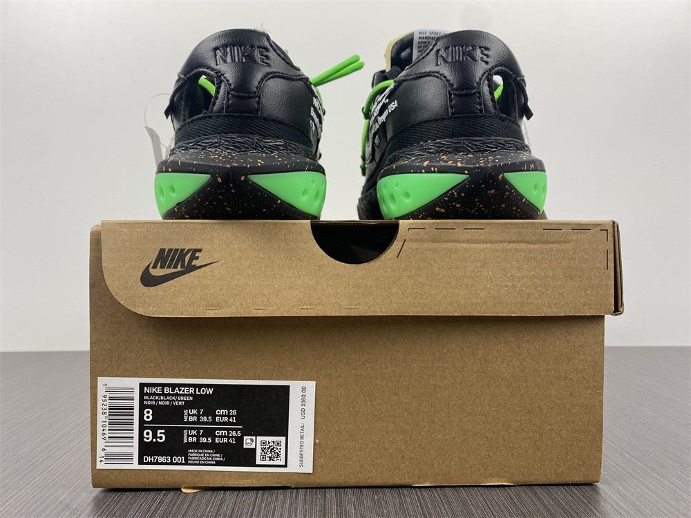 Nike Blazer Low x OF "Black / Green"  DH7863-001
