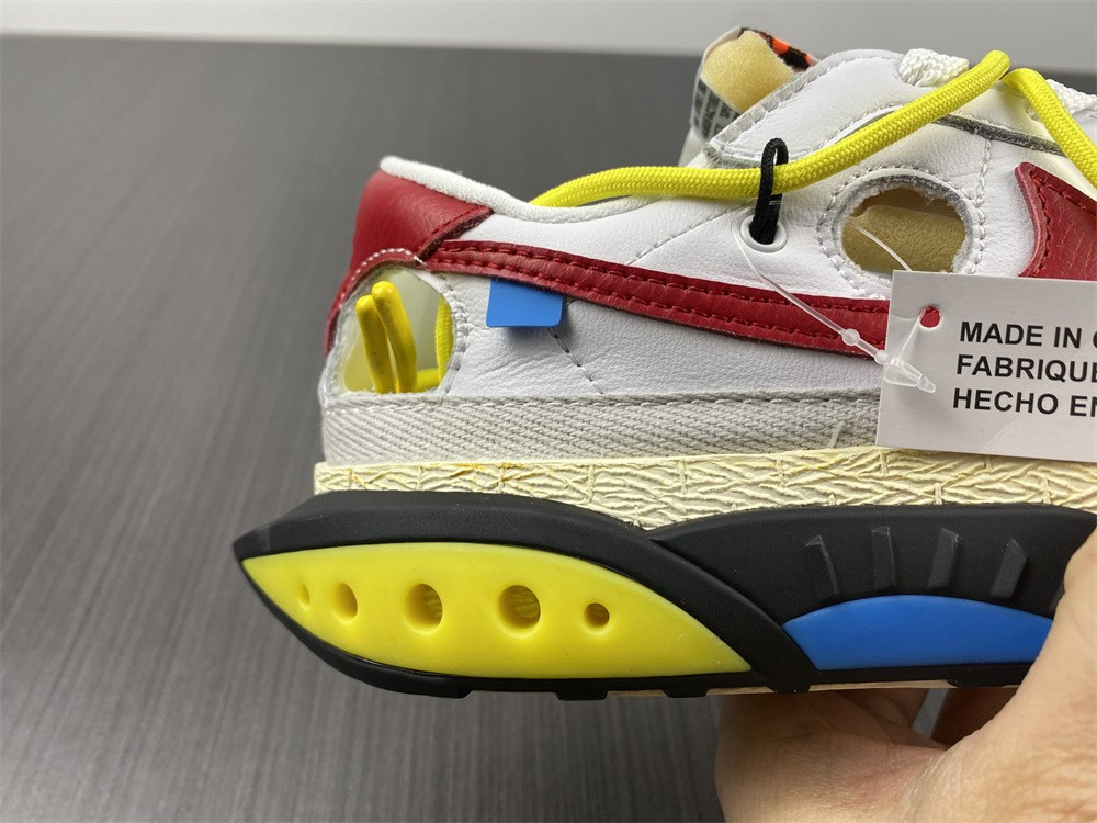 OF x Nike Blazer Low “White/University Red” DH7863-100