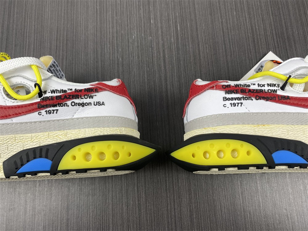 OF x Nike Blazer Low “White/University Red” DH7863-100