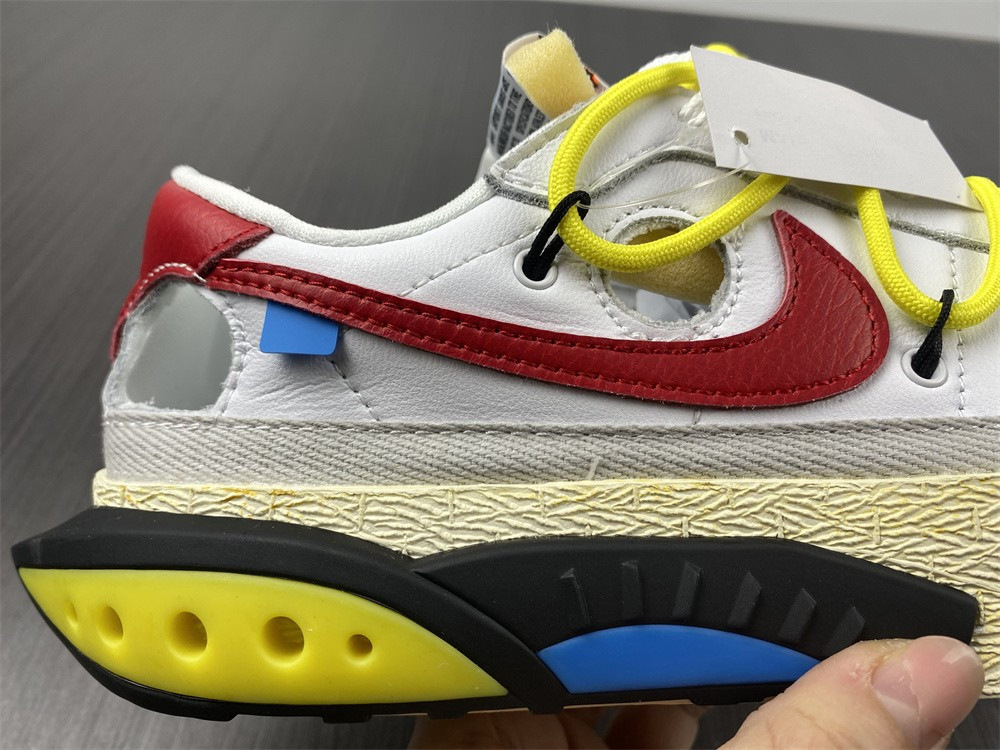 OF x Nike Blazer Low “White/University Red” DH7863-100