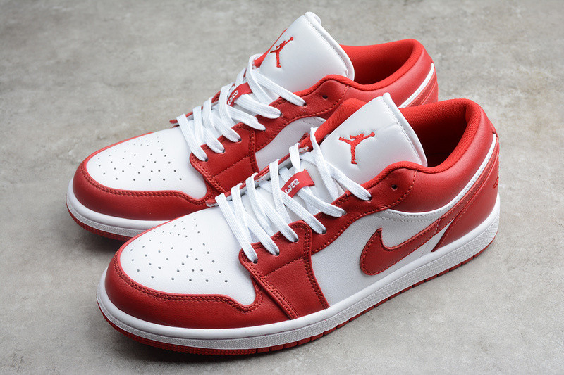 Air Jordan 1 Low  Gym Red White 553558-611