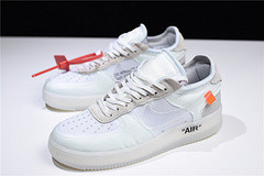 OFF White x Nike AIR FORCE 1 LOW "All White" AO4606 100