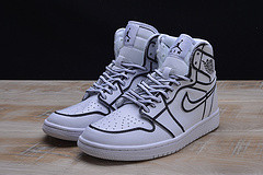 Nike Air Jordan 1 Retro “Comic 3D Pencil” White Hand-Painted MENS  AA4724-110