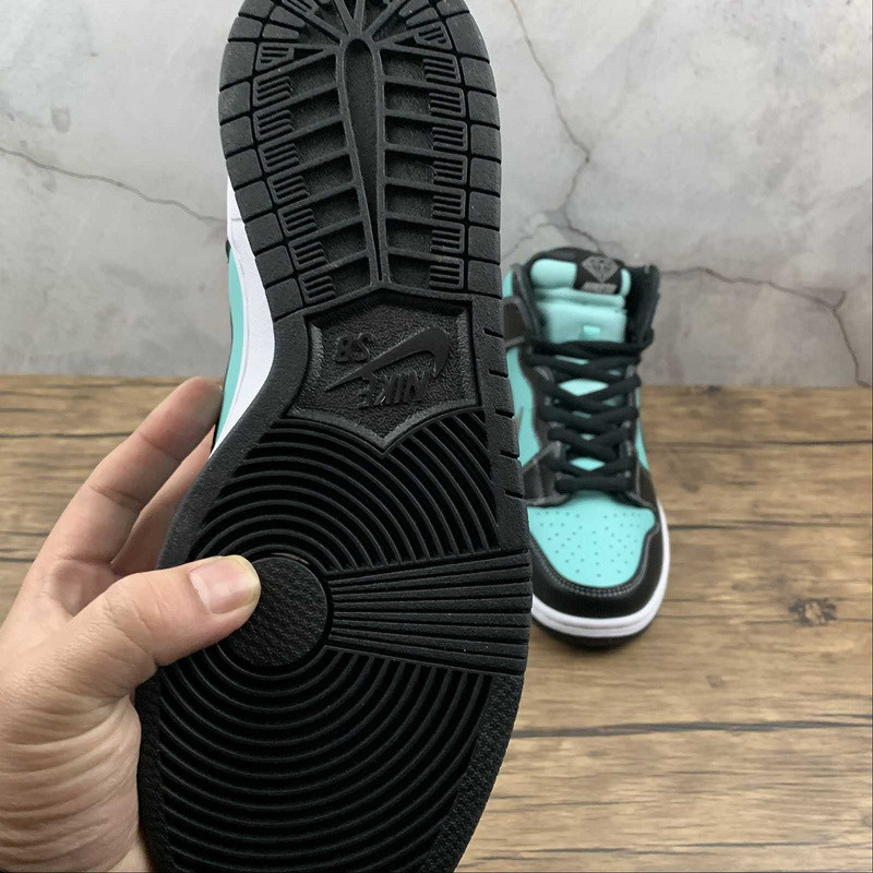 nike sb dunk high Di*m*nd supply co. aqua blue 653599-400