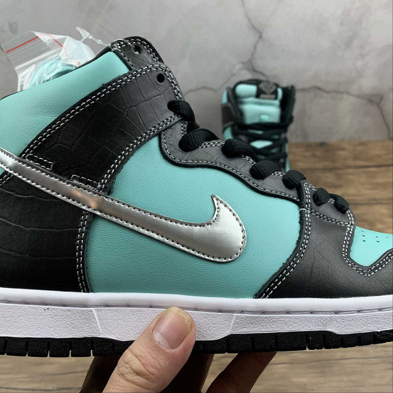 nike sb dunk high Di*m*nd supply co. aqua blue 653599-400