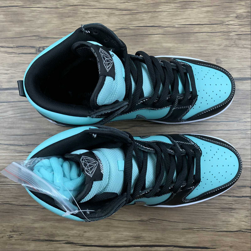 nike sb dunk high Di*m*nd supply co. aqua blue 653599-400