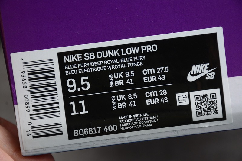 Nike SB Dunk Low Pro Blue Fury BQ6817-400